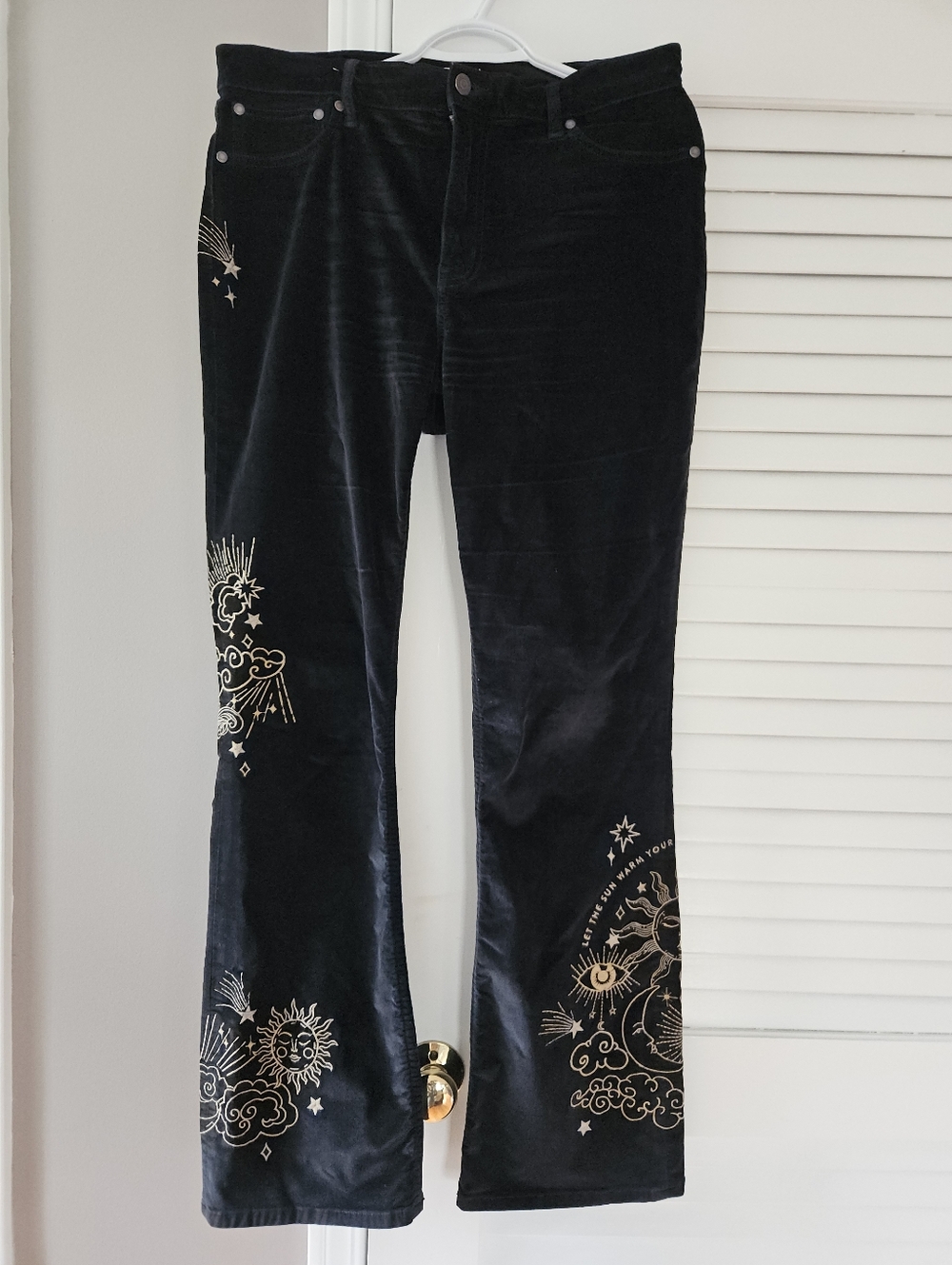 Johnny Was Luna Velvet Jeans, Size 31